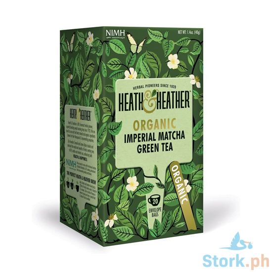 Picture of Heath & Heather Organic Imperial Matcha Tea Green Tea 20 Envelopes