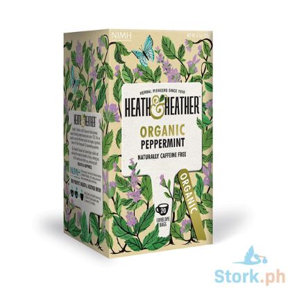 Picture of Heath & Heather Organic Peppermint Tea 20 Envelopes