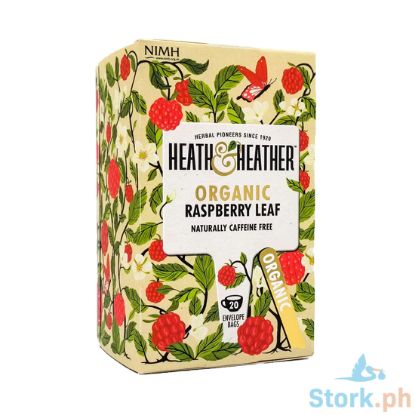 Picture of Heath & Heather Organic Raspberry Leaf tea 20 Envelopes