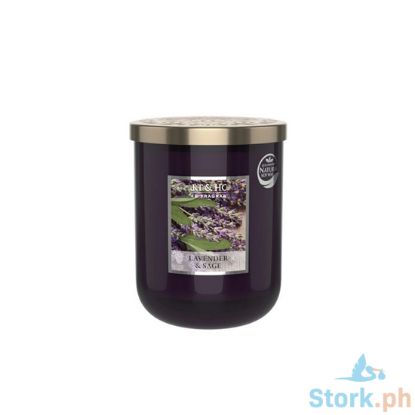 Picture of H&H Lavender & Sage Delectable Fragrance Scented Soy Candle Jar Large 40g