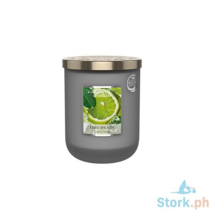 Picture of H&H Lime Splash Delectable Fragrance Scented Soy Candle Jar Large 340g