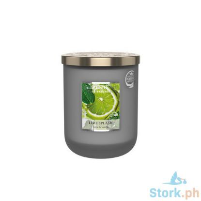 Picture of H&H Lime Splash Elegant Fragrance Scented Soy Candle Jar Small 115g