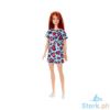 Picture of Barbie Fab Doll Pink Dress Heart Design - Copper Hair
