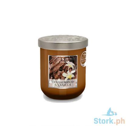Picture of H&H Sandalwood & Vanilla Elegant Fragrance Scented Soy Candle Jar Small 115g