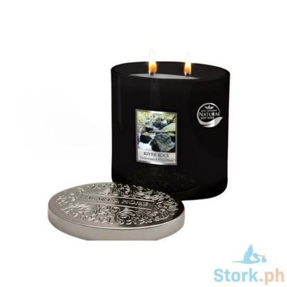 Picture of H&H River Rock Dazzling Fragrance Scented Soy Candle Jar Twin Wick 230g