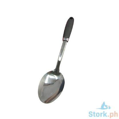 Picture of Metro Cookware Stainless Steel Solid Spoon With Soft Grip Handle