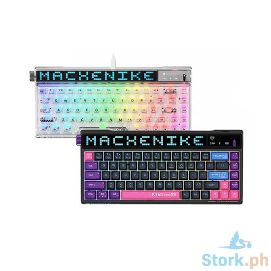 Picture of Machenike Keyboard KT68-B68W Three Mode Green Brown Switch