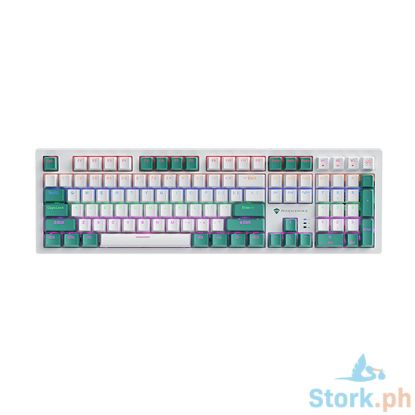 Picture of Machenike Keyboard K520-B108 Wired Switch Mixed Light Green/White