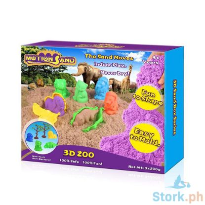 Picture of Motion Sand 3D Sand Box - 3D Zoo (600g sand + 4 moulds + 3D box)