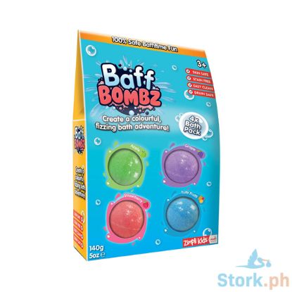 Picture of Zimpli Kids Baff Bombz 4 Pack Star Bath Bomb