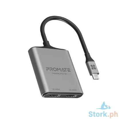 Picture of Promate 4K High Definition USB-C to Dual HDMI Adapter
