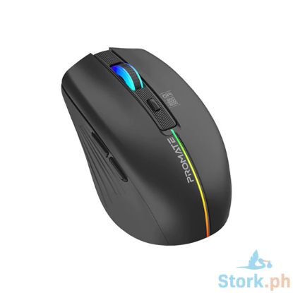 Picture of Promate 2.4GHz Wireless Ergonomic Optical Mouse with LED Rainbow Lights