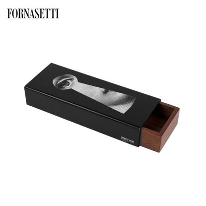 Picture of Fornasetti Box 200 Serratura black/white on black