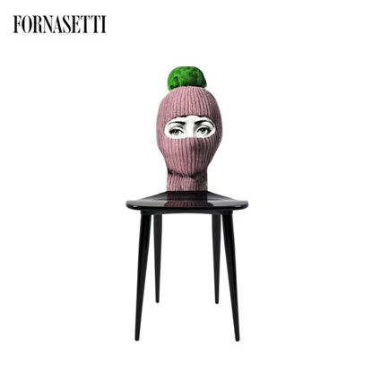 Picture of Fornasetti Chair Lux Gstaad pink/ponpon green