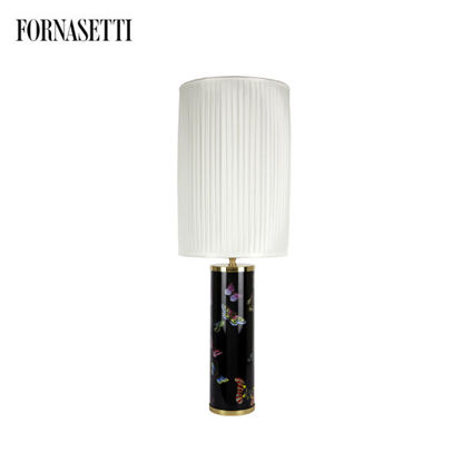 Picture of Fornasetti Cylindrical pleated lampshade white (Lamp HEAD Cover ONLY)