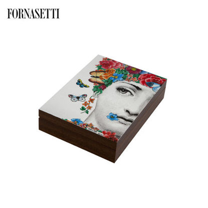 Picture of Fornasetti Wooden box Fior di Lina colour