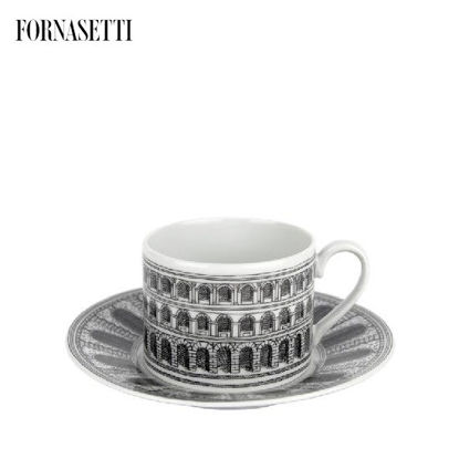 Picture of Fornasetti Tea cup Architettura black/white
