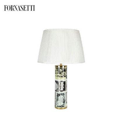 Picture of Fornasetti Conical pleated lampshade white