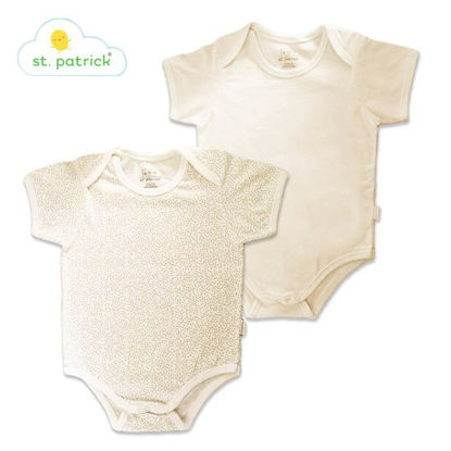 Picture of St. Patrick Overlap Romper Shortsleeves x2 (12 mos.)
