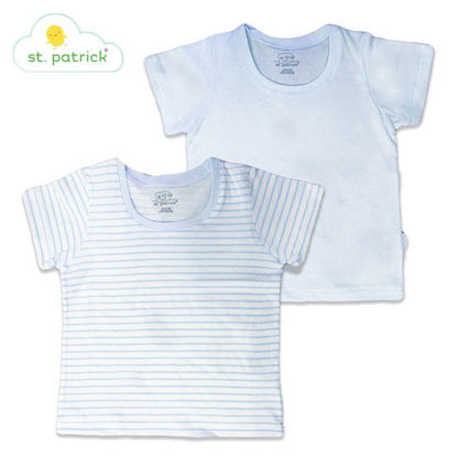 Picture of St. Patrick T-Shirt Short Sleeves x2 (Blue Stripes, 24 mos.)