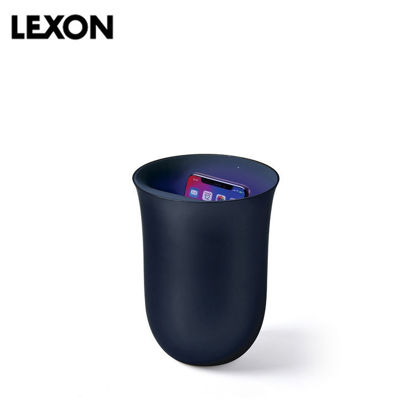 Picture of LEXON Oblio 10W Wireless Charging Station with UV Sanitizer - Dark Blue
