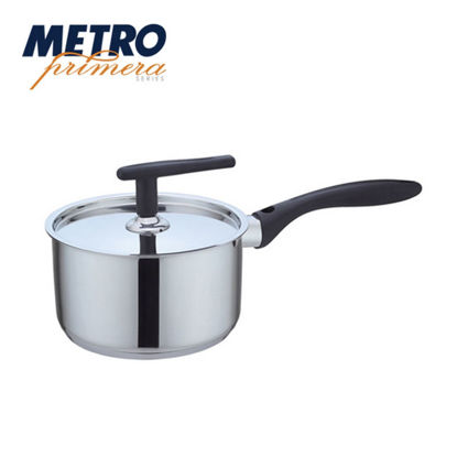 Picture of Metro Primera Series 16 x 9.5 cm Stainless Steel Saucepan w/ Lid