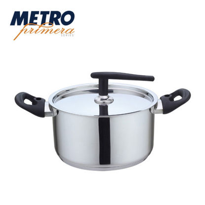 Picture of Metro Primera Series 16 x 9.5 cm Stainless Steel Casserole w/ Lid