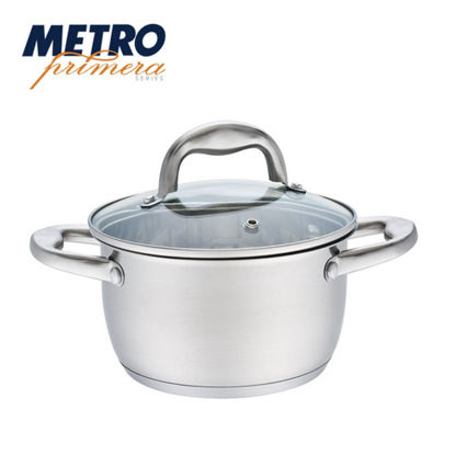 Picture of Metro Primera Series 18 x 10.5 cm Stainless Steel Casserole with lid