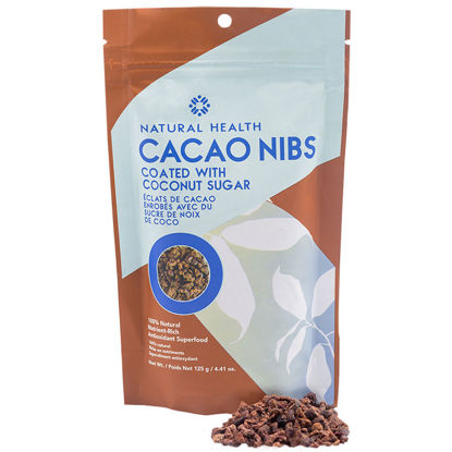 Picture of Natural Health Coated Cacao Nibs 125g