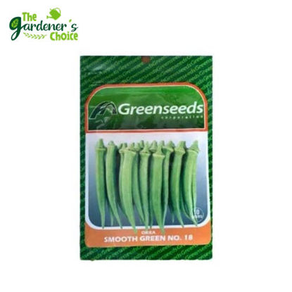 Picture of The Gardener's Choice Okra Smooth Green Greenseeds 10grams