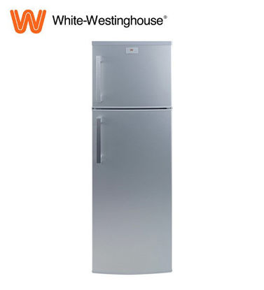 Picture of White-Westinghouse HTM2608DA-PH Two-Door Direct Cool Refrigerator, Silver 8.9 cu ft