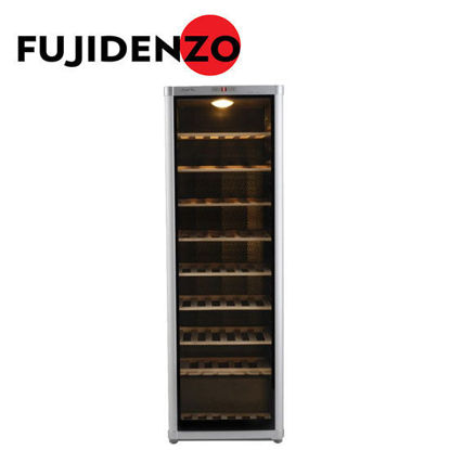 Picture of Fujidenzo WC-120AW bottle wine cooler with wooden shelves