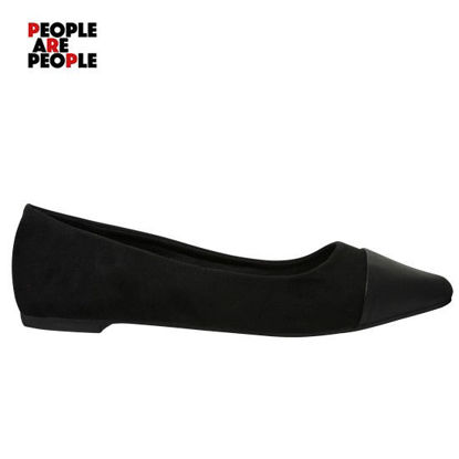 Picture of People Are People  BLOG-62-Two-Tone Ballet Flats 39 - Black