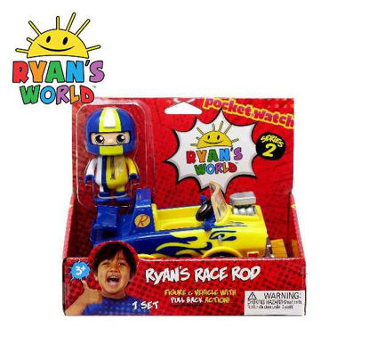 Picture of Ryan's World Race Rod 3-inch Figures & Vehicle with Pull Back Action Series 2
