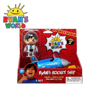 Picture of Ryan's World Rocket Ship 3-inch Figure & Vehicle with Pull Back Action Series 2