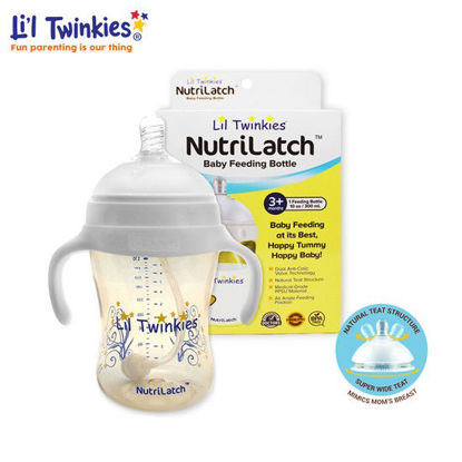 Picture of Li'l Twinkies NutriLatch PPSU Feeding Bottle 300ML, 3M+