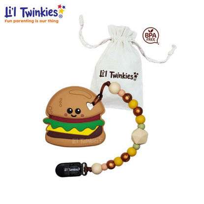 Picture of Li'l Twinkies Teether w/ Clip-on, Yum Yum Burger