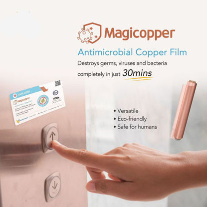 Picture of MagiCopper Antimicrobial Copper Film 10 meters (Adhesive Type)