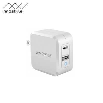 Picture of Innostyle Zeni 2-Port GaN USB-C Charger 65W - White