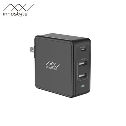 Picture of Innostyle GoMax Plus 3-Port PD/Smart AI USB-C Charger 73W - Black