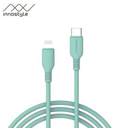 Picture of Innostyle Jazzy USB-C to Lightning Cable 1.2m - Seafoam