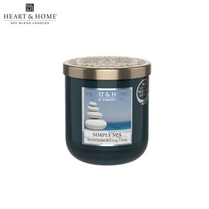 Picture of H&H Simply Spa Elegant Fragrance Scented Soy Candle Jar Small 115g
