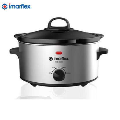 Picture of Imarflex ISC-350S Slow Cooker 3.5 Quartz Stainless Body