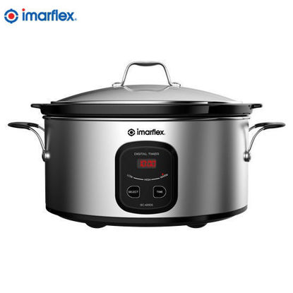 Picture of Imarflex ISC-600DS Digital Slow Cooker 6 Quarts Stainless Body