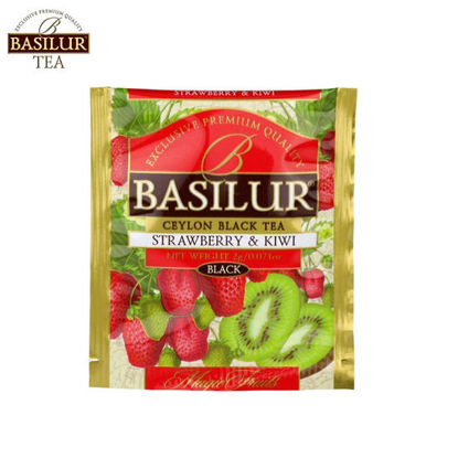 Picture of Basilur Tea Strawberry and Kiwi 100 Tea Bags