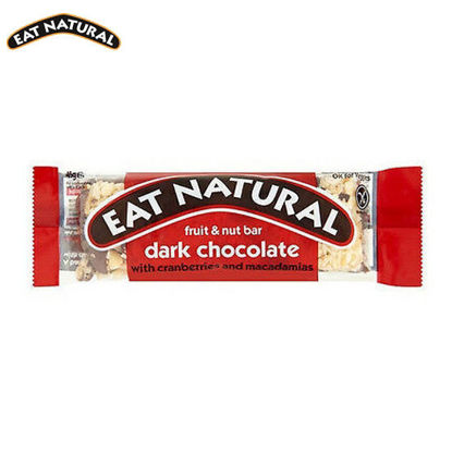 Picture of Eat Natural Dark Chocolate with Cranberries and Macadamia 3 Pack 45g