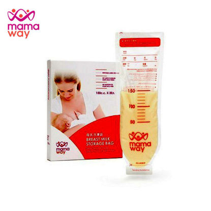 Picture of Mamaway Mamaway Breast Milk Storage Bag - 150ml / 20s White