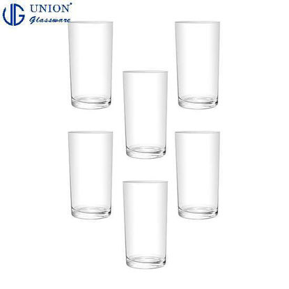 Picture of UNION GLASS Thailand Premium Clear Glass Highball Water, Juice, Soda, Liquor Glass 255ml | 10oz Set of 6