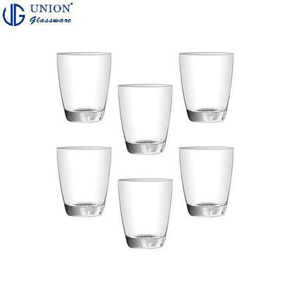 Picture of UNION GLASS Thailand Premium Clear Glass Rock Glass Water, Juice, Soda, Liquor Glass 265ml | 9oz Set of 6