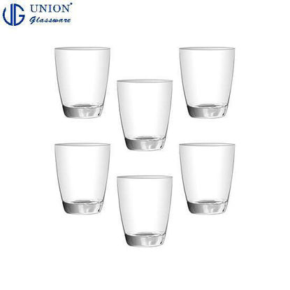 Picture of UNION GLASS Thailand Premium Clear Glass Rock Glass Water, Juice, Soda, Liquor Glass 360ml | 13oz Set of 6